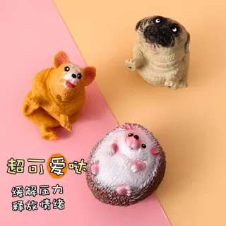 Realistic Squishy, Corgi, Hedgehog, Pug