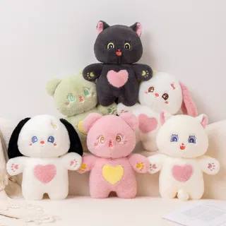 Stuffed Animals, White