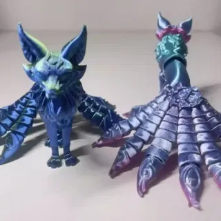 3D Printed Nine-Tailed Fox Party Decoration
