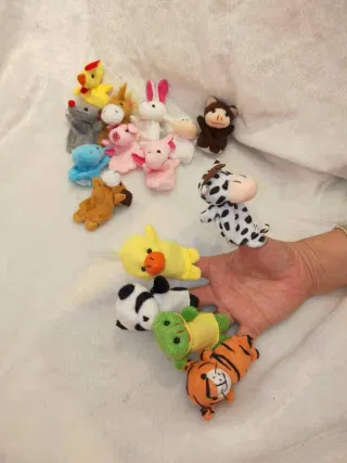 Пальчиковые куклы Веселые сестрички, плюшевые фигурки