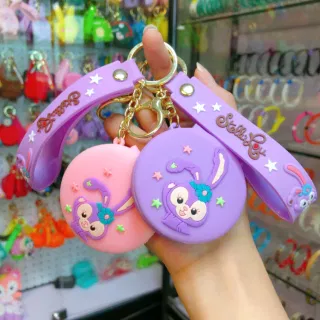 Силиконовый брелок с зеркальцем в стиле Hello Kitty