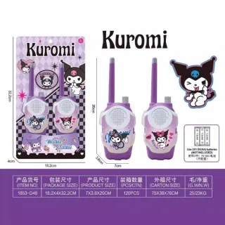 Игровой набор сюжетно-ролевой игры с рацией и едой, в стиле Kuromi