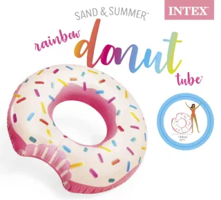 Intex 56265 Надувной Круг-Пончик Для Взрослых Pvc