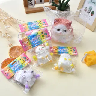 Большая антистресс-игрушка Squishy, реалистичная кошка, из смолы