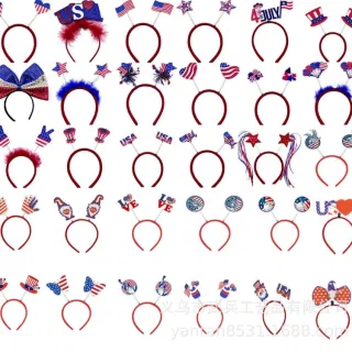 Heart Headband, American with Tassel for Independence Day