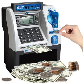 Копилка-сейф ATM для детей 3-10 лет, для приучения к накоплению