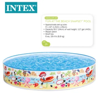 INTEX 56451 Жесткий бассейн Подводное приключение, без надувания