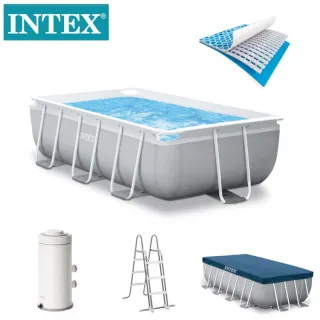 INTEX 26792 Бассейн каркасный прямоугольный 16 футов с 4 аксессуарами