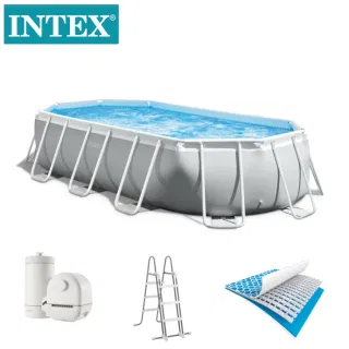 INTEX 26798 Бассейн каркасный овальный 6 м усиленный для семьи