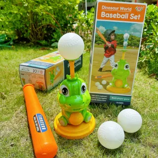 Игрушка Бейсбол с динозавром Для активных игр Подающий мяч