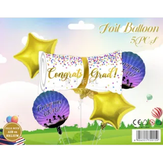 Wholesale Graduation Aluminum Foil Balloon Set of 5, DIY