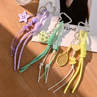 Keychain, Woven Heart, Bulk