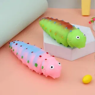 Squishy Toy, Squeeze, Realistic Flour-Filled Caterpillar