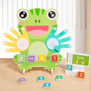 Деревянная развивающая игрушка для счёта и цветов, с животными
