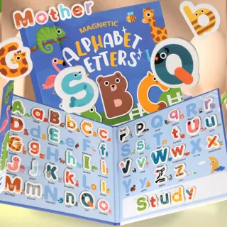 Магнитные карточки с буквами, развивающая игра для детей