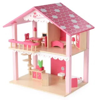 Wholesale Doll Wooden Pink 1:12