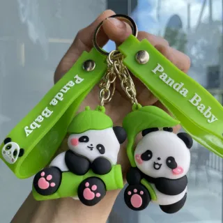 Pendant, Bamboo Silicone Keychain