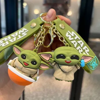 Star Wars Keychain Figure Baby Yoda Car Bag Charm Key Ring