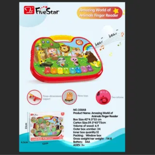 Animal Point Reading Board English Music Voice White