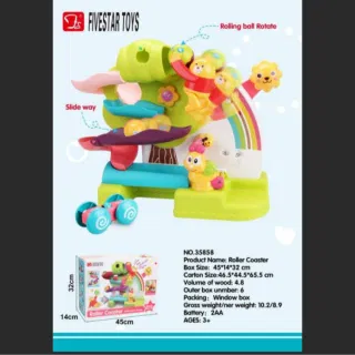 Музыкальная игрушка «Мишка с мячом и горкой»