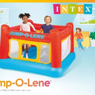 INTEX 48260 Надувной квадратный батут для детей
