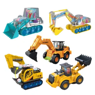 Excavator with Transparent Mechanism