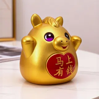 Wholesale Coin Bank, Horse Golden