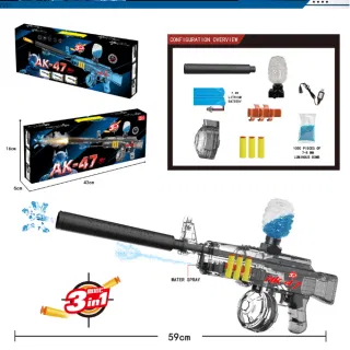 Игрушечный пистолет AK47, электрический, с мягкими пулями и водяными