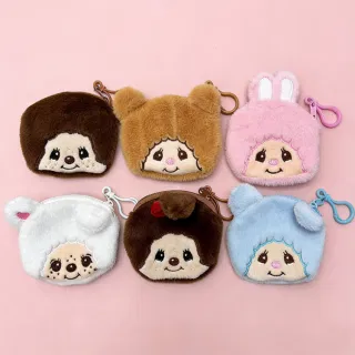 Мультяшный кошелек-косметичка с карабином, аниме-стиль
