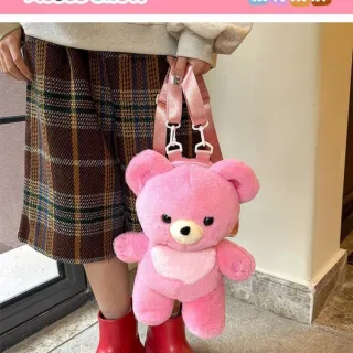 Wholesale Pink Backpack, Plush C , Soft