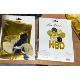 Набор воздушных шаров HBD для праздничного декора