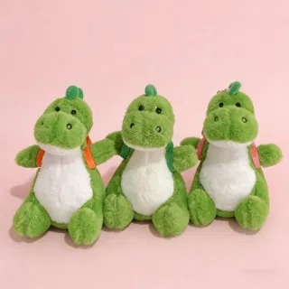 Wholesale Plush Dinosaur Keychain, Red, Cartoon