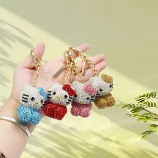 Брелок Hello Kitty со стразами для ключей и сумки