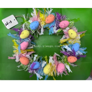 Plush Toy Keychain, Easter Egg Pendant, Rattan Painted Decorations