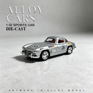 Металлическая модель Mercedes 300SL 1:32 с раскраской