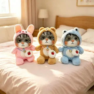 Plush Backpack, Toy, cross-border new arrival net red bell cat's kitten fruit bag transformation doll doll wholesale