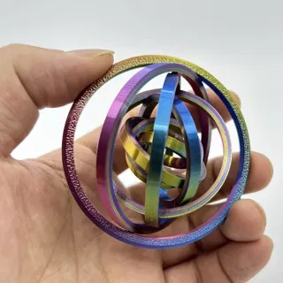 3D-печатный волчок-антистресс "Спиннер", 6/8 колец, цветной