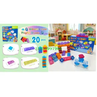 Мягкий сжимаемый конструктор Squishy Jelly, антистресс