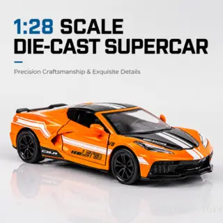 Металлическая модель авто C8 кабриолет, 4 открывающиеся двери, инерционная