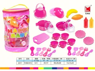 Игровой набор посуды в сумочке, 30 предметов