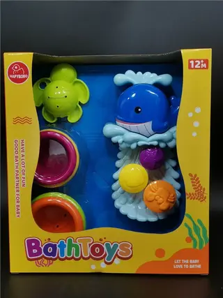 Игрушки для ванной "Кит": пазл, водные игры, развитие
