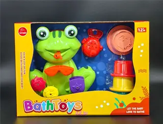Игрушки для ванной Лягушки, развивающий набор