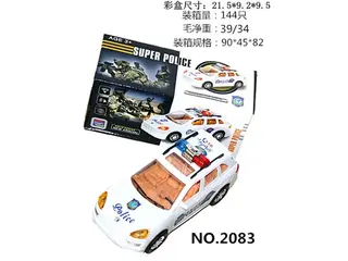 Police Car, Gcc Lights Music, 144 per Carton