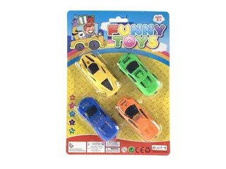 Wholesale Pull Back Cars, Friction, Yellow, 288 pcs