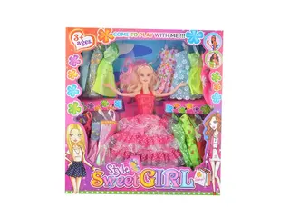 Doll with Fashion Dress-Up Combination, 48 per Carton