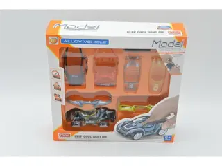 Diecast Car Toys, Sports Alloy White 28cm, Pull-Back