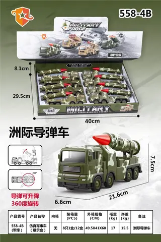 Набор военных машинок, 8 шт, армейский зеленый