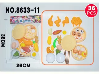Игровой набор посуды и продуктов 36 предметов