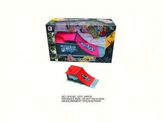 Wholesale Finger Skateboard, White 24cm, 24 pcs