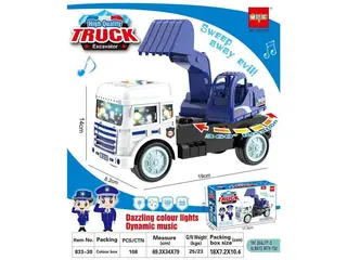 Excavator Toy, Electric Police Vehicle